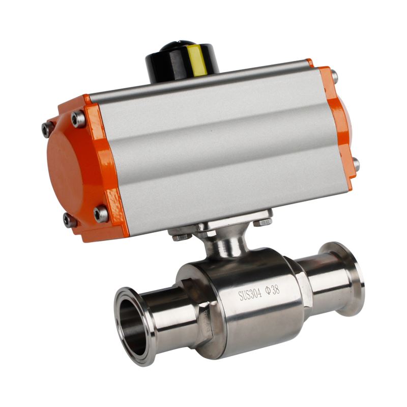 。304不锈钢快装气动球阀316l卫生级卡箍门管接头阀快接卡盘直通