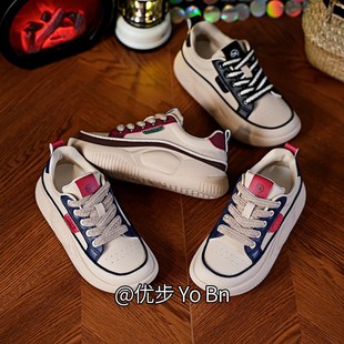女学生增高运动板鞋 韩版 潮休闲街拍HB6608 新款 2023秋小白鞋