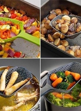 Kitchen Accessories Large Scoop Colander Pasta Heat
