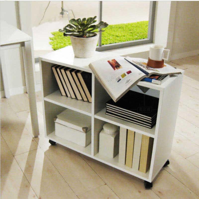 文件柜矮柜办公柜桌边柜侧边柜办公室桌下文件夹收纳柜75高带轮子