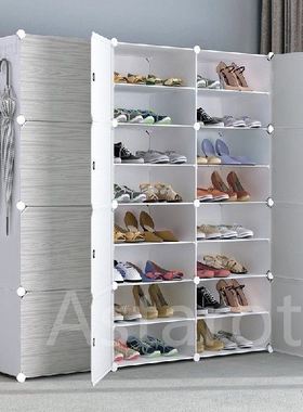 极速Multilayer Simple Shoe Rack Plastic KDustproof Shoe Boot