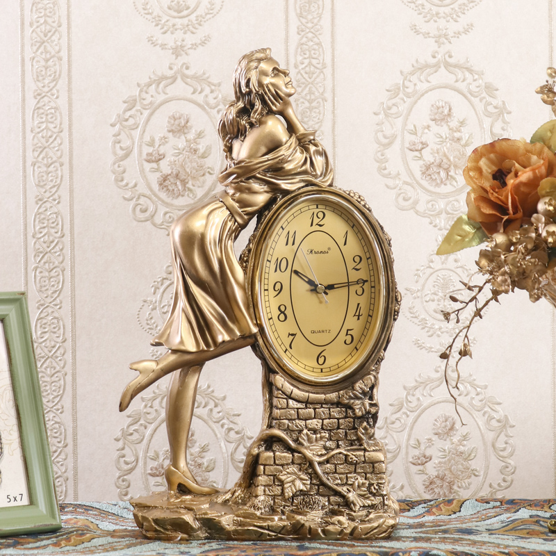 厂销促欧式座钟客厅家用座钟台式时钟钟表摆件闹钟桌面女孩卧室品