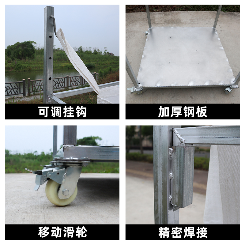 吨袋支架1吨吊袋支撑架固定架子集装袋撑口架子可移动吨包袋支架