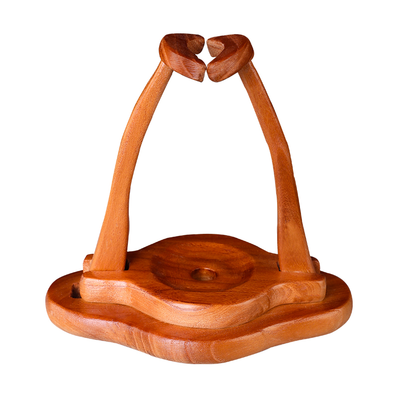 葫芦底座实木支架高端文玩精品螽斯罐棒子专用底托架摆件手工制作