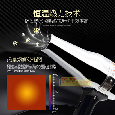劲力牌RCE9813工业专用1800W电吹风大功率高温效率印花收缩膜吹风