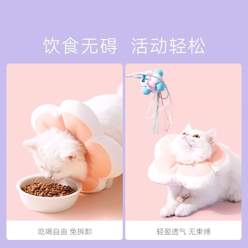 新品伊丽莎白圈猫绝育项圈防舔猫围脖猫咪脖圈颈圈小猫头套狗宠物