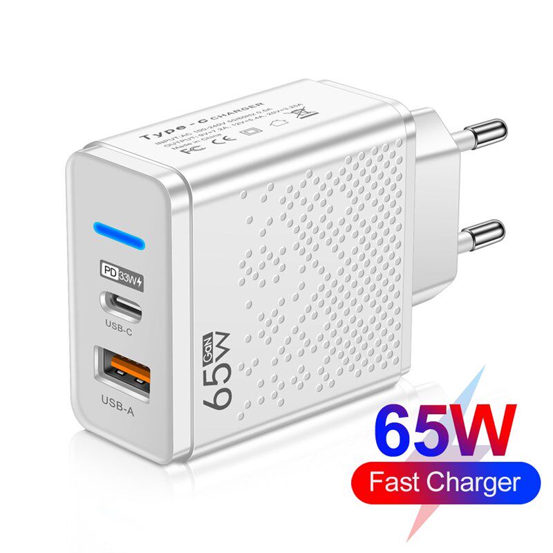 速发65W Ga Chgers Mobile Ph Chger Adapter  Ssug S2