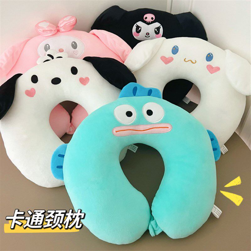 速发少心可爱u型学护颈午便携旅行飞机枕头枕生枕枕睡靠枕
