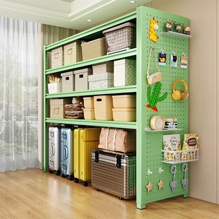 速发家用货架多层置物架落地台杂间快递纳收架储藏物超市货物展示