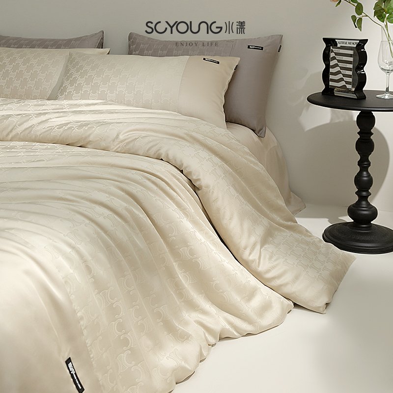 速发10上支奥感利天丝床0四件套高级感提花凉地丝滑