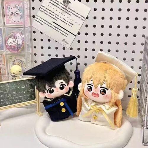 10cm娃衣海星体正常体棉花娃娃衣服毕业班学士装一番校服套装现货