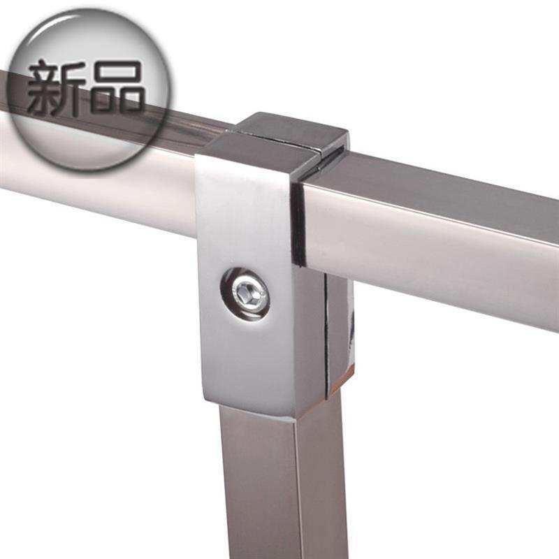 不锈钢管可调z脚装饰小小型方管连接件凳子免焊接接头方形固定座