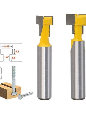 2pcs 8mm Shank T-Slot Keyhole Router Bits Woodworking Cutter