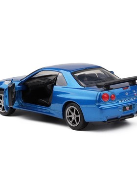 High Simulation 1:36 Nissan GTR R34 Skyline Ares Diecasts &
