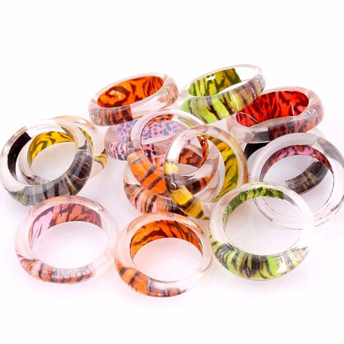 极速Wholesale Lots 50Pcs leopard print Charms Flower high qu