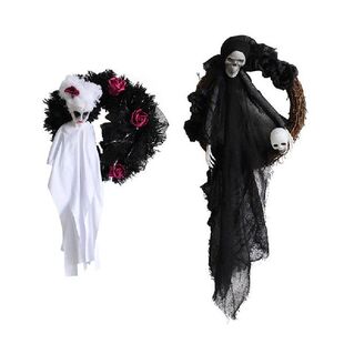 Festival 极速Halloween Horror Hanging Door White Ghost