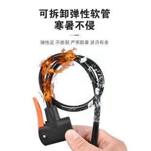 厂家直供小巧便携打气筒自A行车电动车篮球家用脚踩高压充气泵