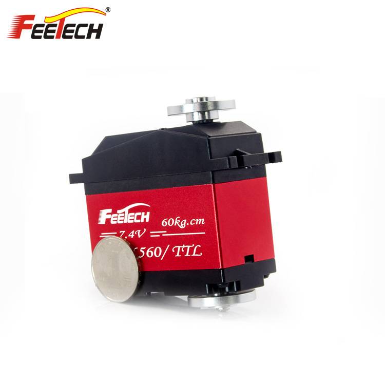 飞特FEETECH大扭力60KG金属伺服电机双轴机器人串行总线智能舵机