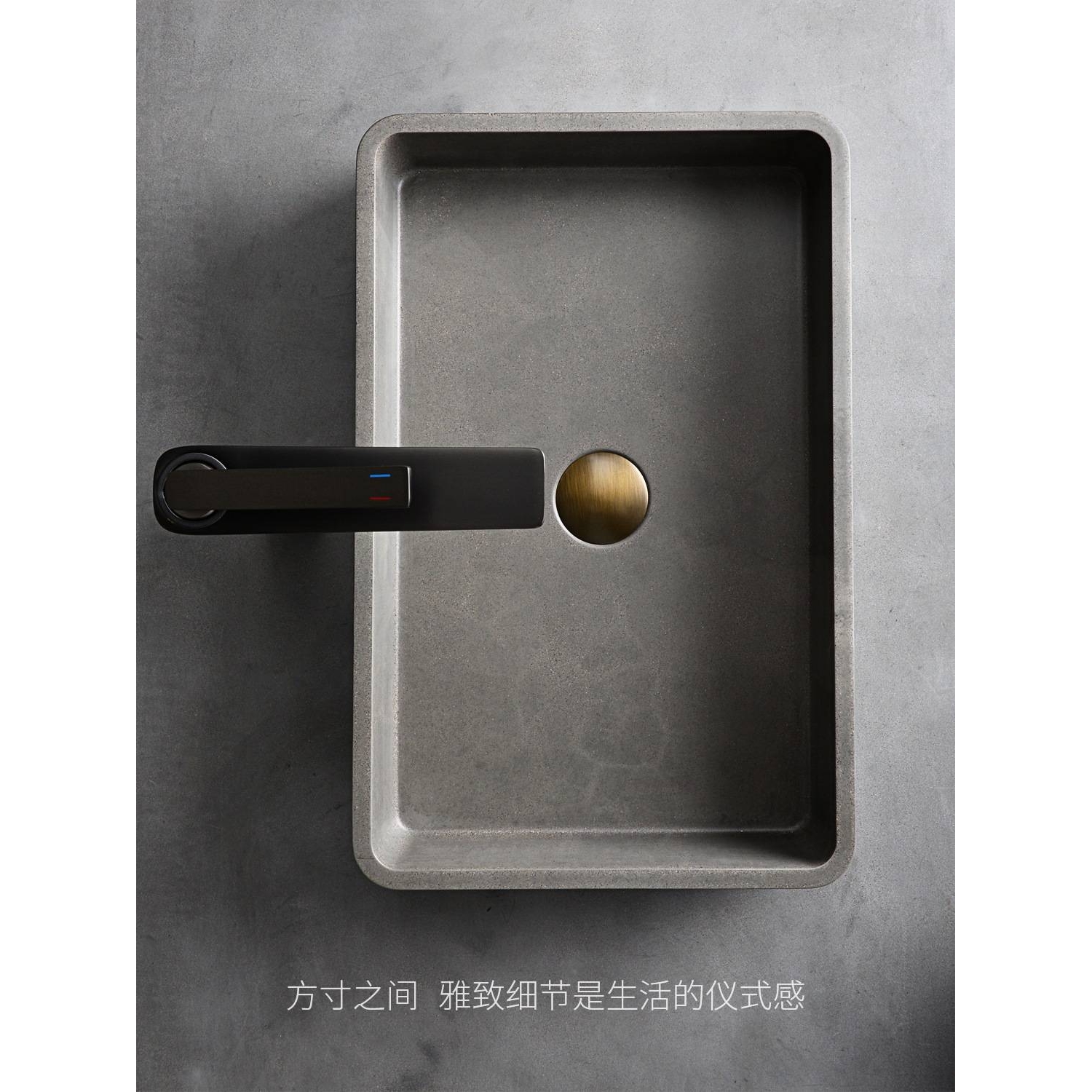 清水混凝土洗手盆工业风台上盆农舍民宿洗脸盆洗漱盆简约水磨石
