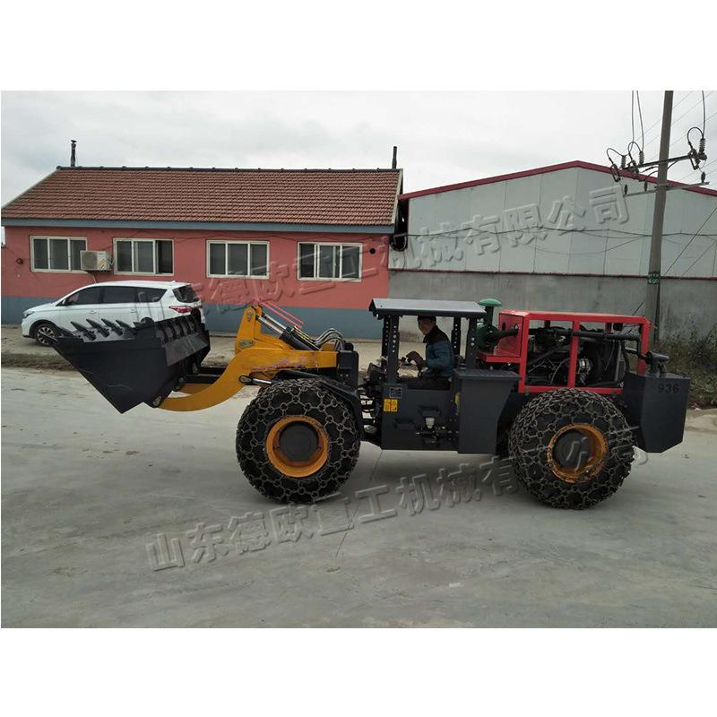 小型四轮座驾式铲运机 狭窄巷道施工铲车 地下井物料挖掘装载车