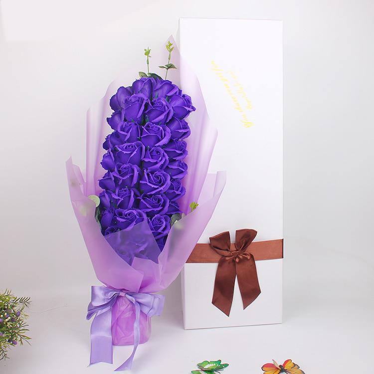 情人节礼品仿真玫瑰花束33朵爱之恋送女友生日婚庆淘货源