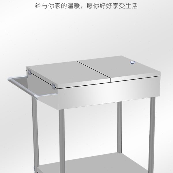 优选不锈钢调料车商用厨房调味车冰凉粉车焊接调料台移动餐车手推
