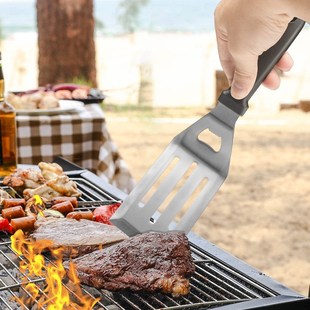 不锈钢铁板烧s套装 烧烤铲工具 牛排铲料理铲子组合BBQ铲子5件套