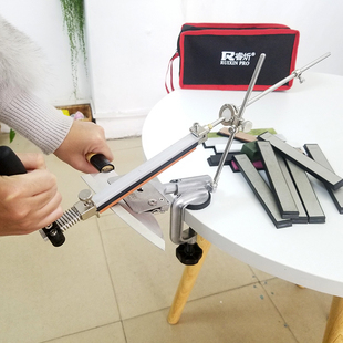 四代定角磨刀器多角度全功能专业厨房菜刀木工刨微雕刀磨刀架子