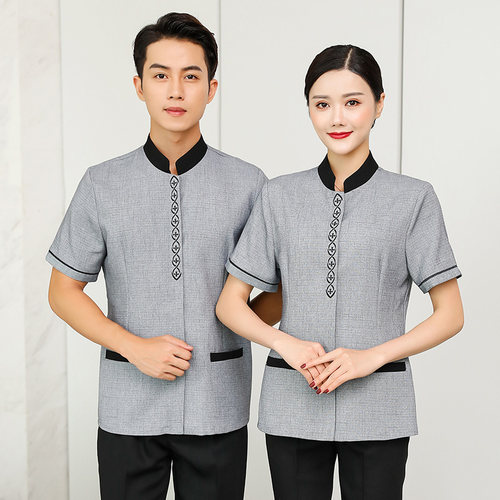 物业家政短袖新款养老院PA阿姨护理工作服装宾馆客房清洁保洁夏装