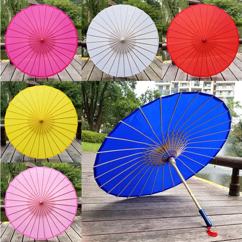 古风伞汉服伞舞蹈伞道具演出绸布伞中国风古装旗袍走秀装饰伞红伞