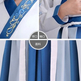 司马光砸缸道具儿童汉服男童古装中国风女童国学演出服元旦喜庆冬