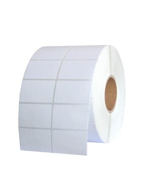 铜版纸不干胶标签 50X10/15/20/25/30/35/40/50mm 双排条码打印纸