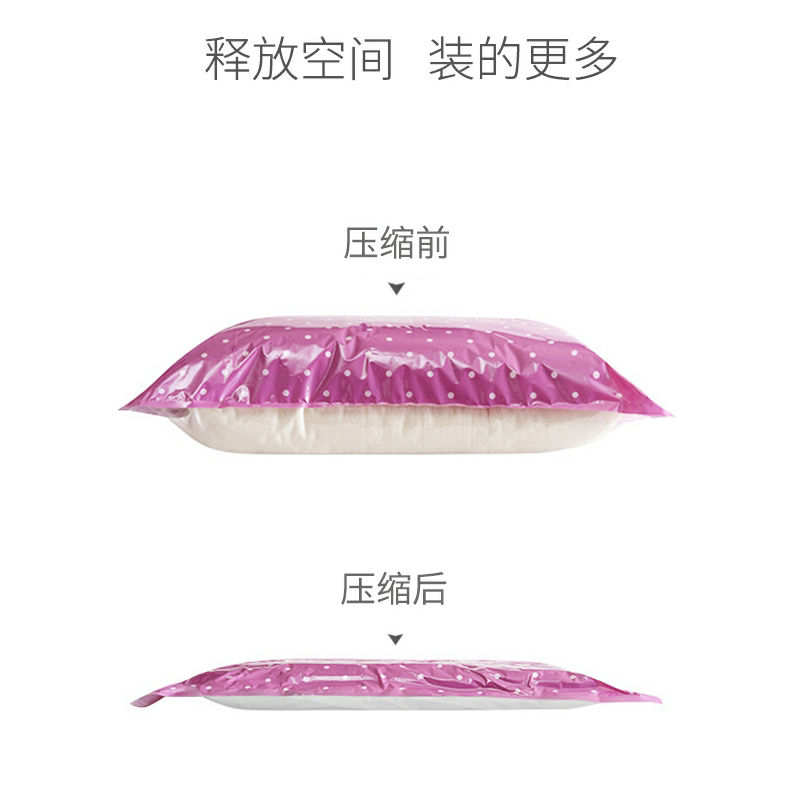 免抽气手卷压缩袋真空行李箱专用衣物收纳包羽绒服收纳袋密封袋子