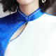 青花瓷旗袍走秀高端演出礼服改良连衣裙加长款 礼仪迎宾女装 中国风