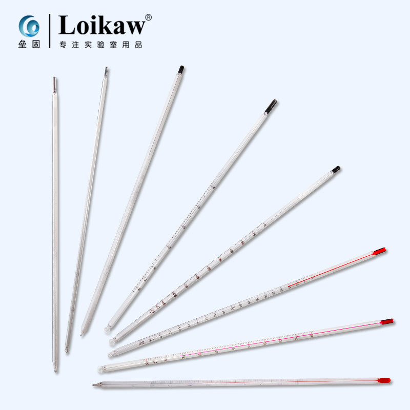 精密玻璃水银温度计 工业实验室温度计0-50-100-200-300度精度0.1