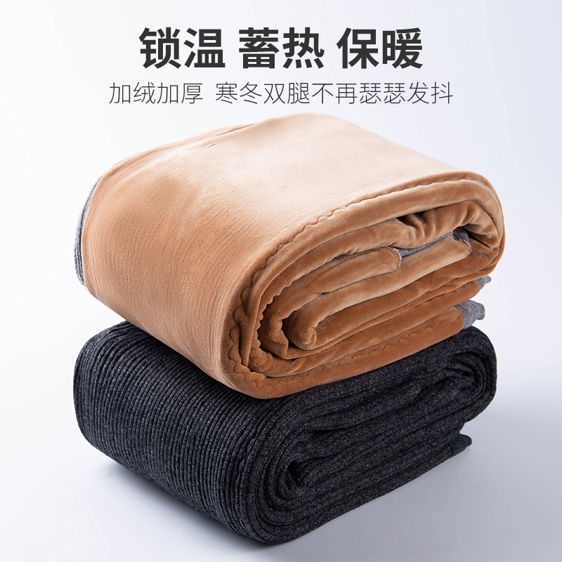 2021年新款中老年人男女冬季热能裤高腰纯棉保暖棉裤加绒加厚秋裤