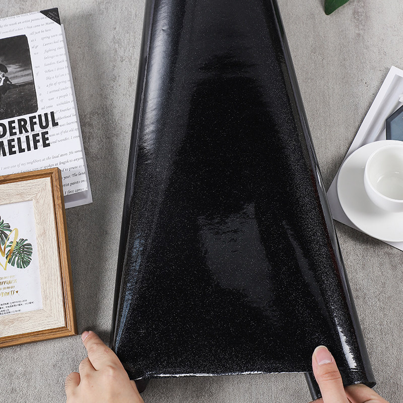 珠光黑色厨房防油贴纸柜灶台用瓷砖墙贴自粘墙纸耐高温防水防潮,家居饰品,软装墙贴,淘宝优惠券,粉丝福利购,淘宝优惠卷