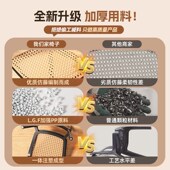 加厚塑料餐椅靠背藤编简约凳子中古休闲家用书桌椅子小户型可叠放