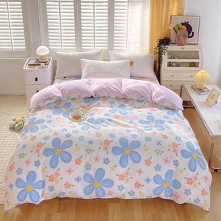 纯棉全棉被套单件180x200x230儿童单人学生宿舍150x200被罩一米五