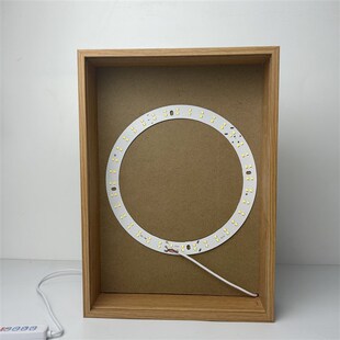 新款插槽款光影画相框随意更换图片无需中空条灯光画框创意摆台