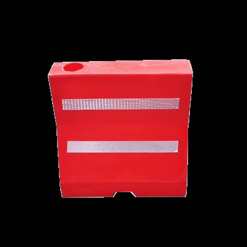 三孔水马防撞桶反光滚塑护栏吹塑施工水马围挡围栏注水道路隔离墩