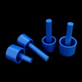 PVC线管堵头蓝色带柄防尘塞20 25加长管帽保护盖预埋线管带棒堵盖