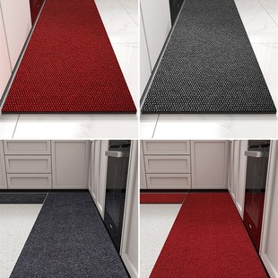 厨房地垫可擦免洗防滑吸水脚垫防油耐脏红色入户门垫进门门口地毯