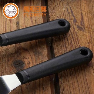 风和日丽弯形抹刀 奶油抹平刀裱花烘焙用不锈钢蛋糕弯抹刀8寸10寸