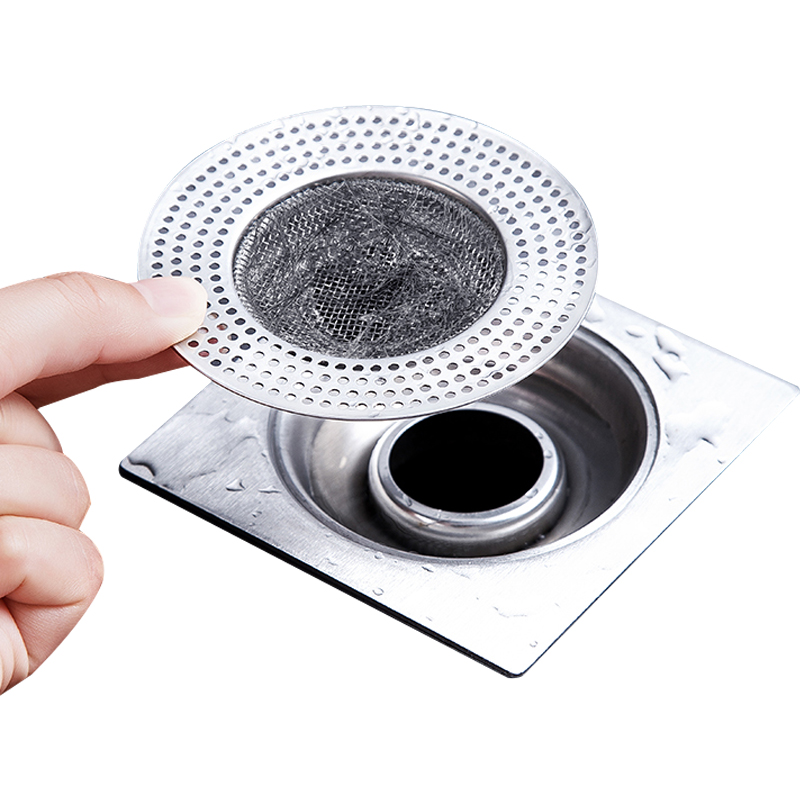 下水道过滤网地漏盖不锈钢防头发卫生间防堵厨房水槽洗碗水池垃圾