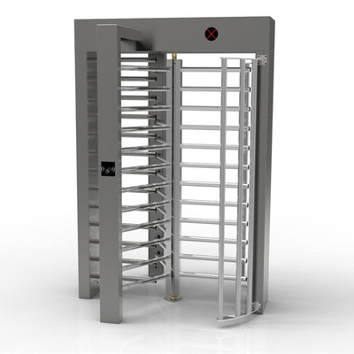 车站小区医院球场防尾随单向门只进不出不锈钢旋转门全高半高转闸