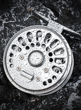 复古CNC机加工飞钓轮经典飞蝇钓渔轮带声音精雕左右手互换