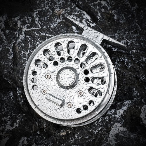 复古CNC机加工飞钓轮经典飞蝇钓渔轮带声音精雕左右手互换