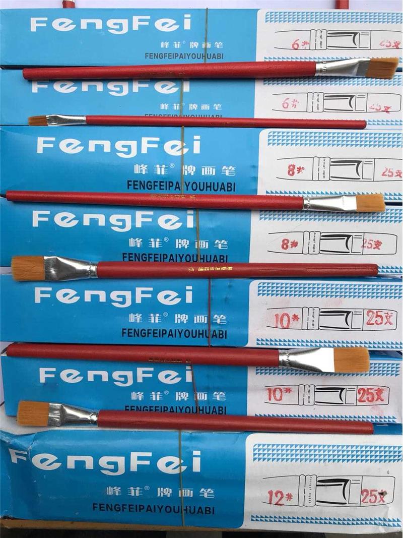 速发.邮红杆尼线龙排不掉毛水彩水粉勾笔工业油漆包刷了描线刷