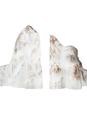 速发新中式简约创意云山样档书靠摆件书板房书饰办公室装房工艺品